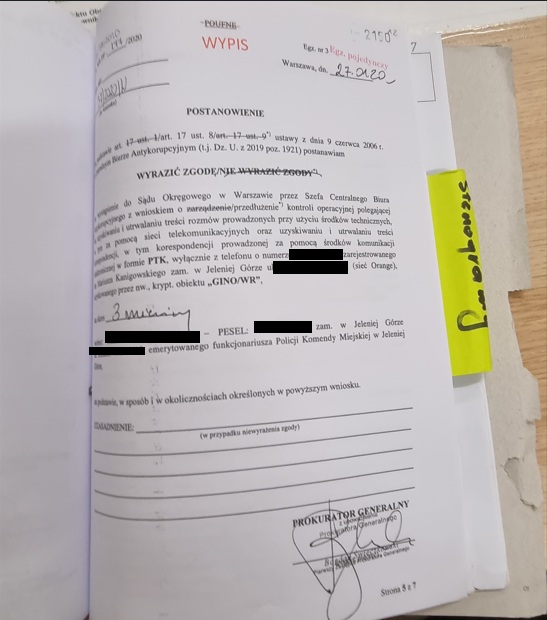 Zgoda na podsłuch